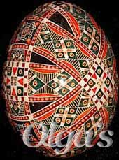 Ukrainian Easter Eggs. Chicken Pysanky.