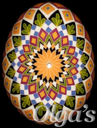 Ukrainian Pysanky Egg Art.