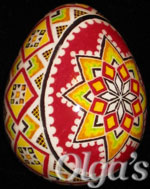 Ukrainian Easter egg. Quail pysanka.